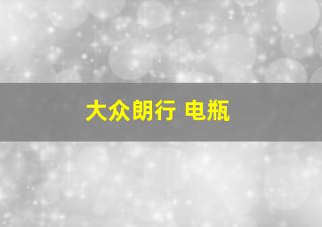 大众朗行 电瓶